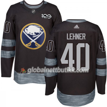 Buffalo Sabres Hockeydrakt Robin Lehner 40 1917-2017 100th Anniversary Svart Adidas Authentic - Herre